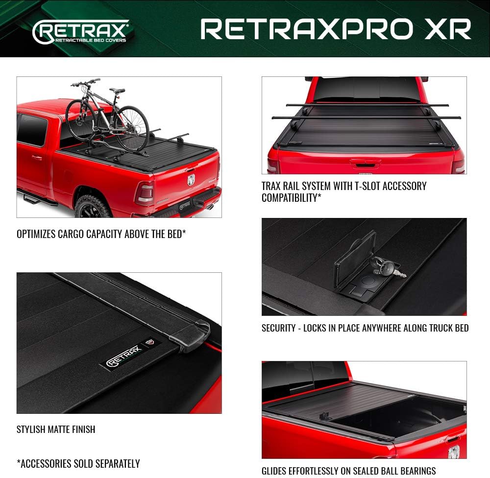 Retractable Truck Bed Tonneau Cover Fits 2015 - 2020 Ford F-150 Super Crew & Super Cab 5' 7 Bed (67.1) X11933