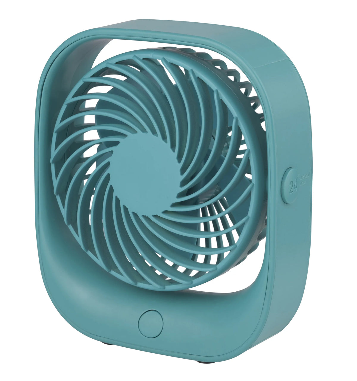 Black Portable Rechargeable USB Tabletop Fan Y988658