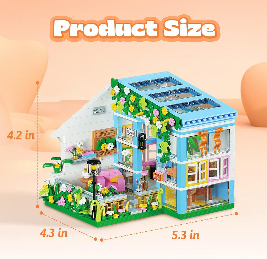 Flower House Building Toys Garden Building Blocks Sets for Kids Y5862