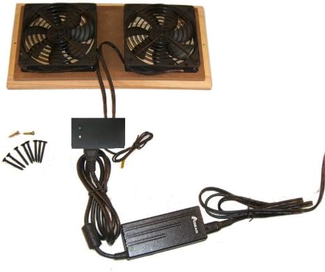 Dual 120mm Fan Cooler Kit with Wood Grill/Thermal Controller H85980