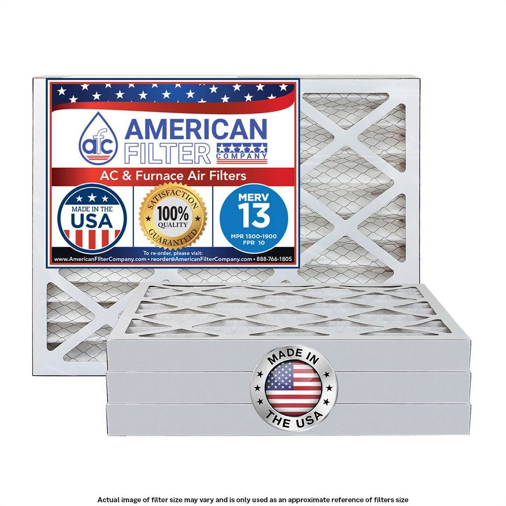 16x25x3 MERV 13 Air Filters (4-Filters) N22319