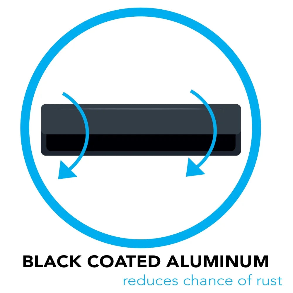 Black Powder Coated Aluminum Tubing Rock Spa Cover Lift S78611