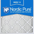 12x12x1 MERV 12 Pleated AC Furnace Air Filters 2 Pack W2930