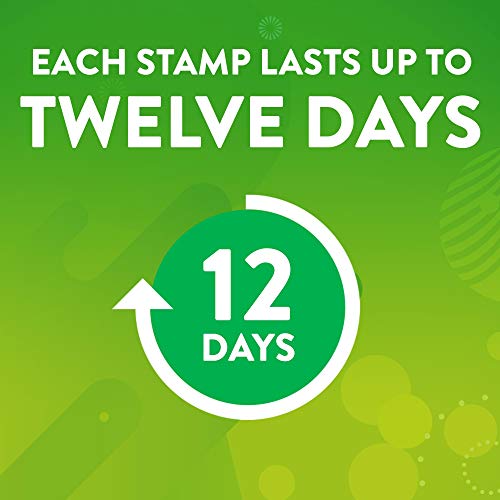 Toilet Cleaning Stamps, Fresh Gel, 1 Dispenser + 6 Stamps, 2 Pack T40622