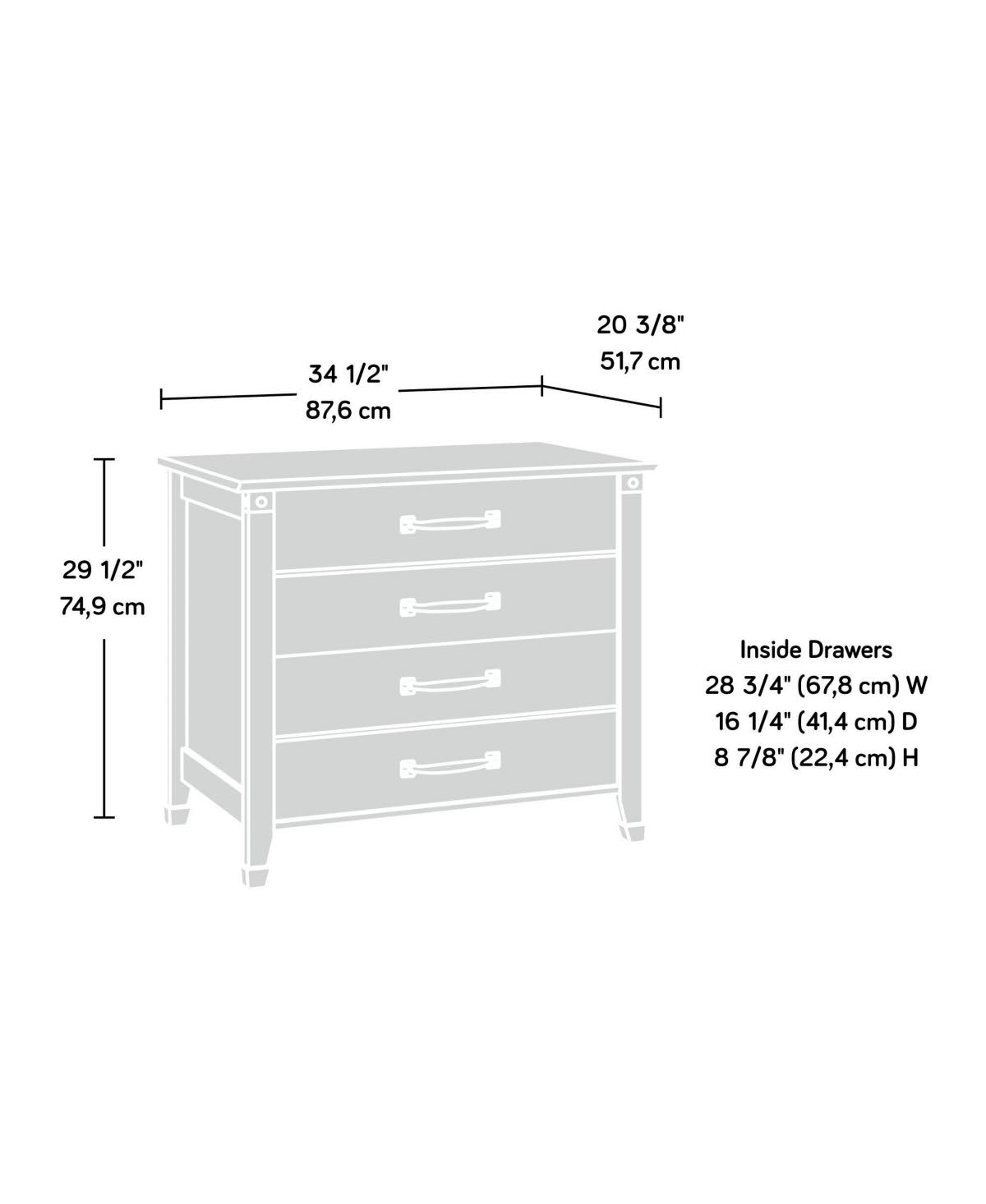 Washington Cherry Lateral File Cabinet L780907