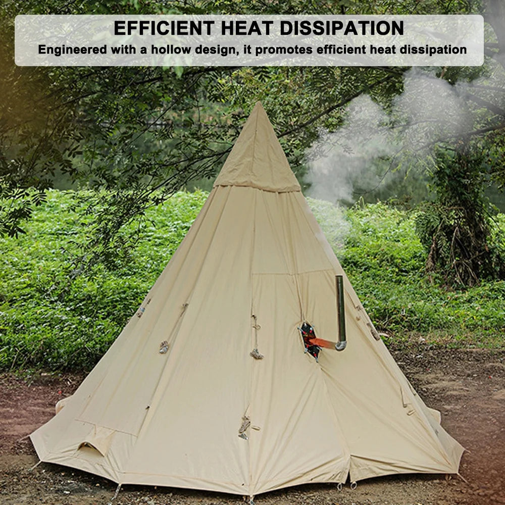 Tent Chimney Anti Scald Plate Clip on Stove Jack Camping Tent Protector (90mm Diameter) J207