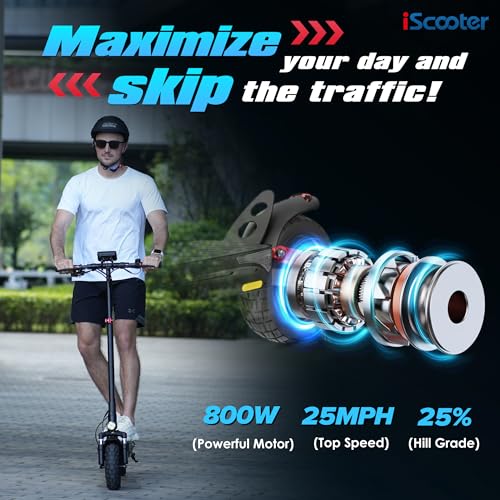 800W Motor 10" Tires Folding Electric Scooter E6716