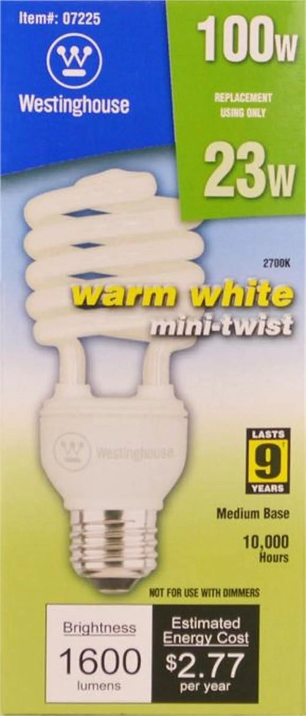 23 watt Mini Twist CFL Light Bulb P5197