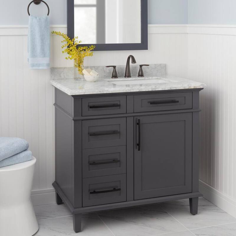 Bronze 2-Handle High-Arc Bathroom Faucet O80570
