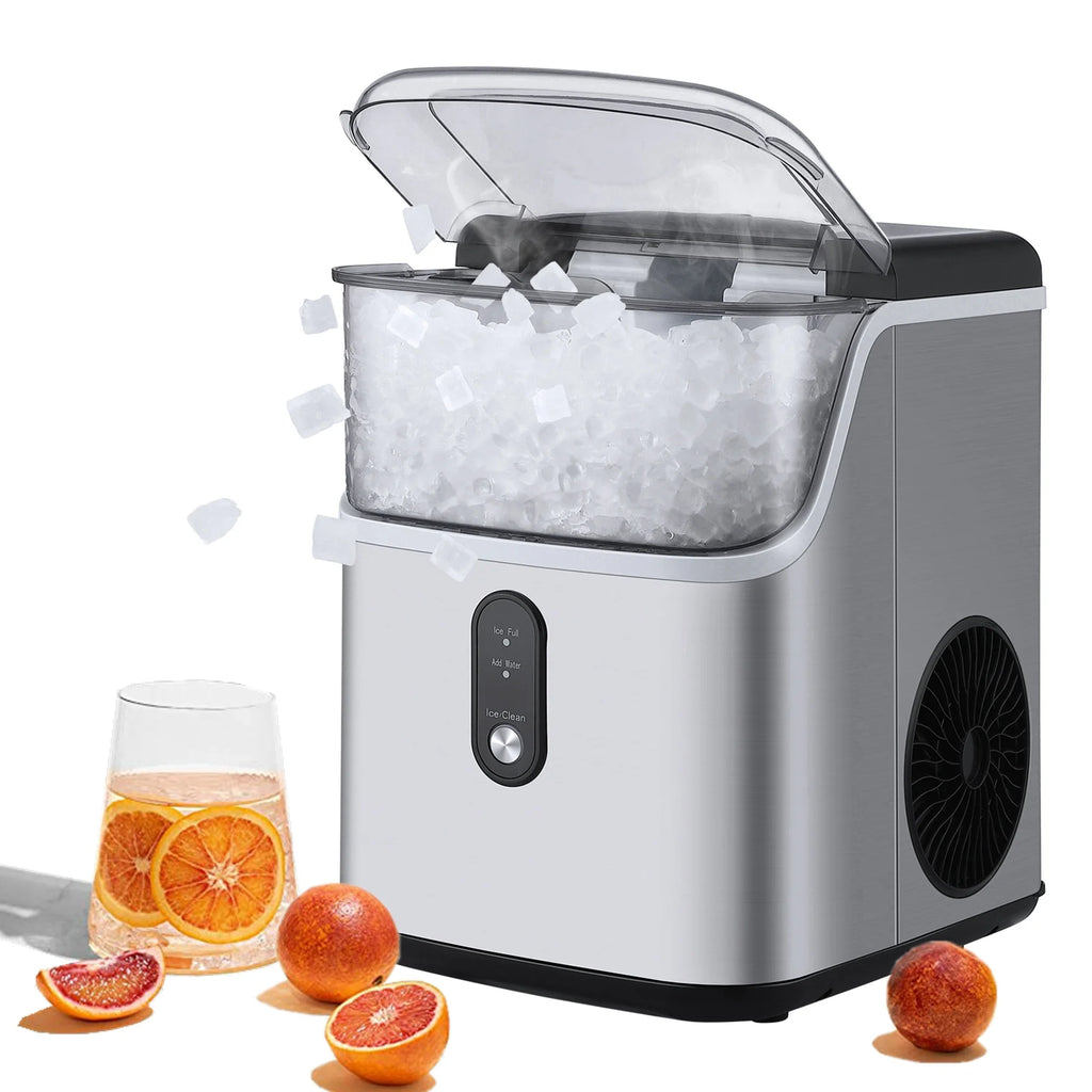 35Lbs/24H Chewable Nugget Ice Maker Countertop with Ice Scoop R363779