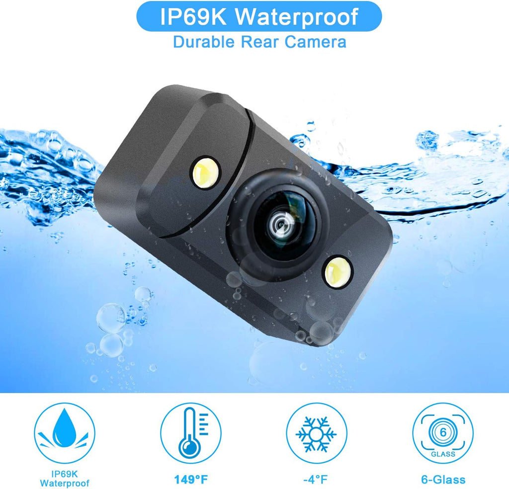 5 Inch Monitor 1080P Wireless Backup Camera Kit with Night Vision Waterproof Q273933