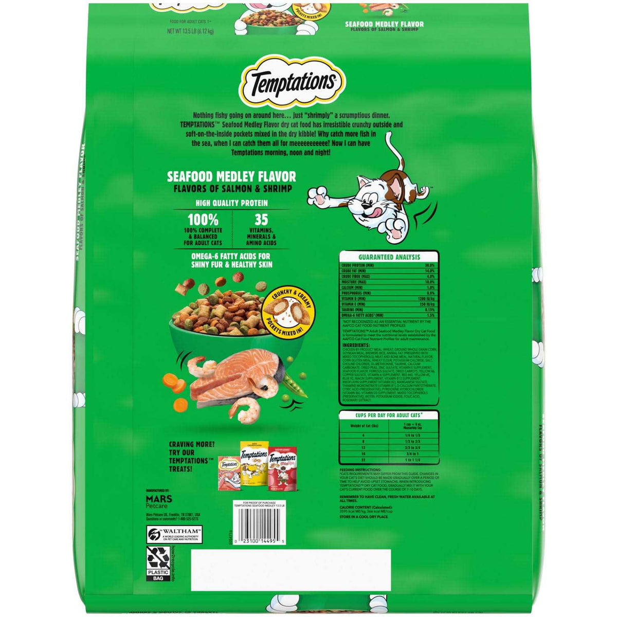 Seafood Medley Flavor Adult Dry Cat Food J822911