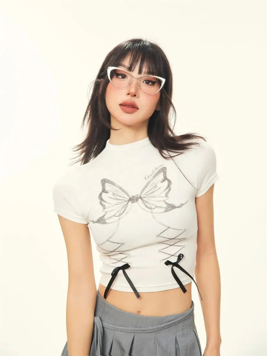 Ribbon Butterfly Shirts P629