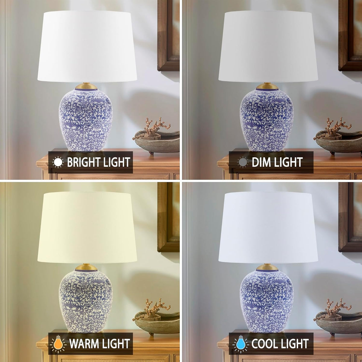 Blue Ceramic Table Lamp C632