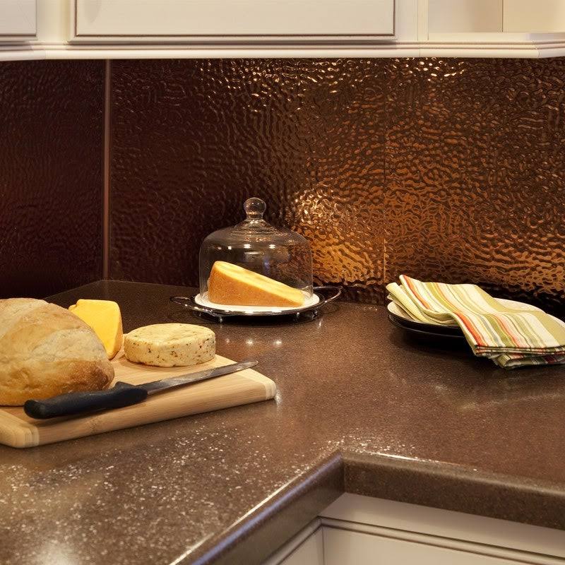 Hammered Oil Rubbed Bronze Backsplash Panel 5 Pack H6180