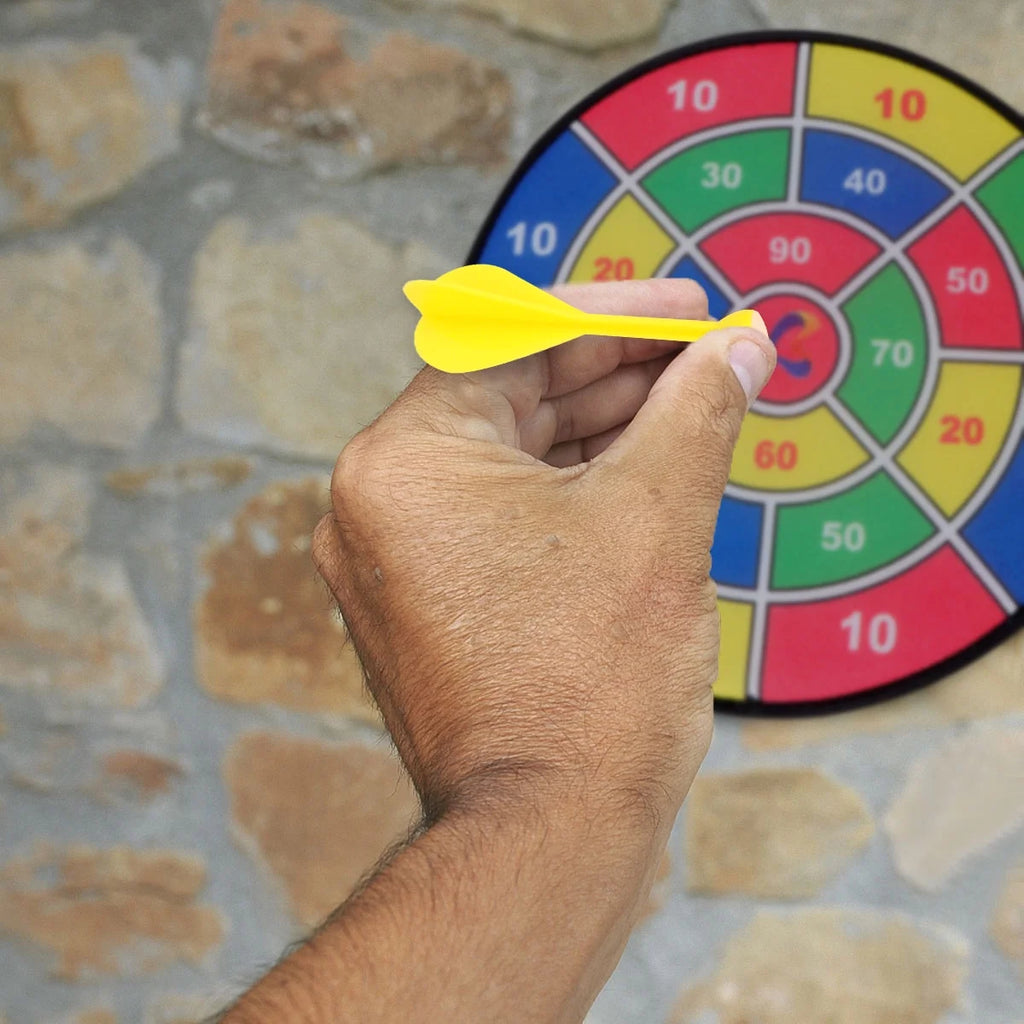 Safety Dart Board Toys Sticky Ball Shooting Toy (30cm, 6pcs Sticky Ball and 6pcs Darts) A51167