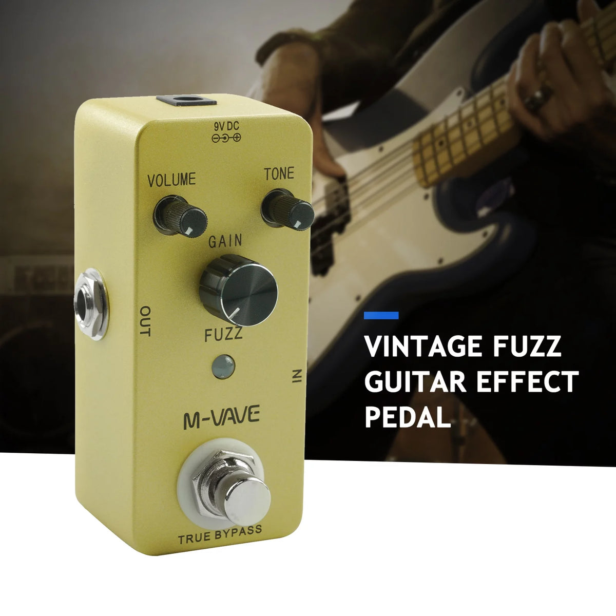 Vintage Fuzz Guitar Effect Pedal with True Bypass Y12379