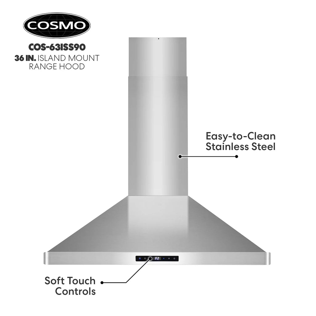 30 380 CFM Ducted Island Range Hood in Stainless Steel C307361