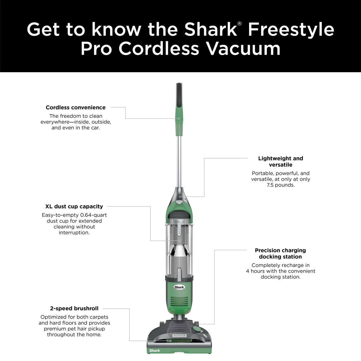 Cordless Vacuum with Charging Dock D9792