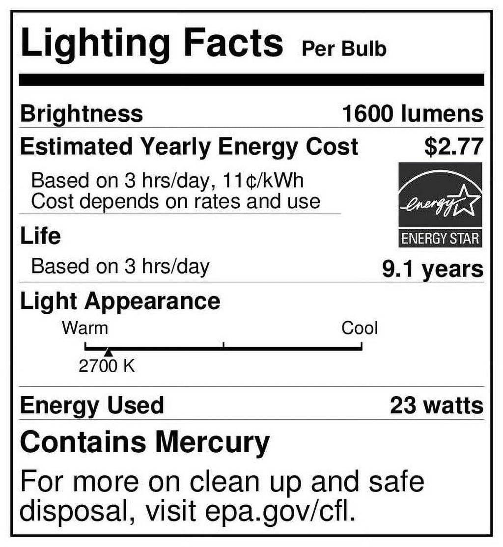 23 watt Mini Twist CFL Light Bulb P5197