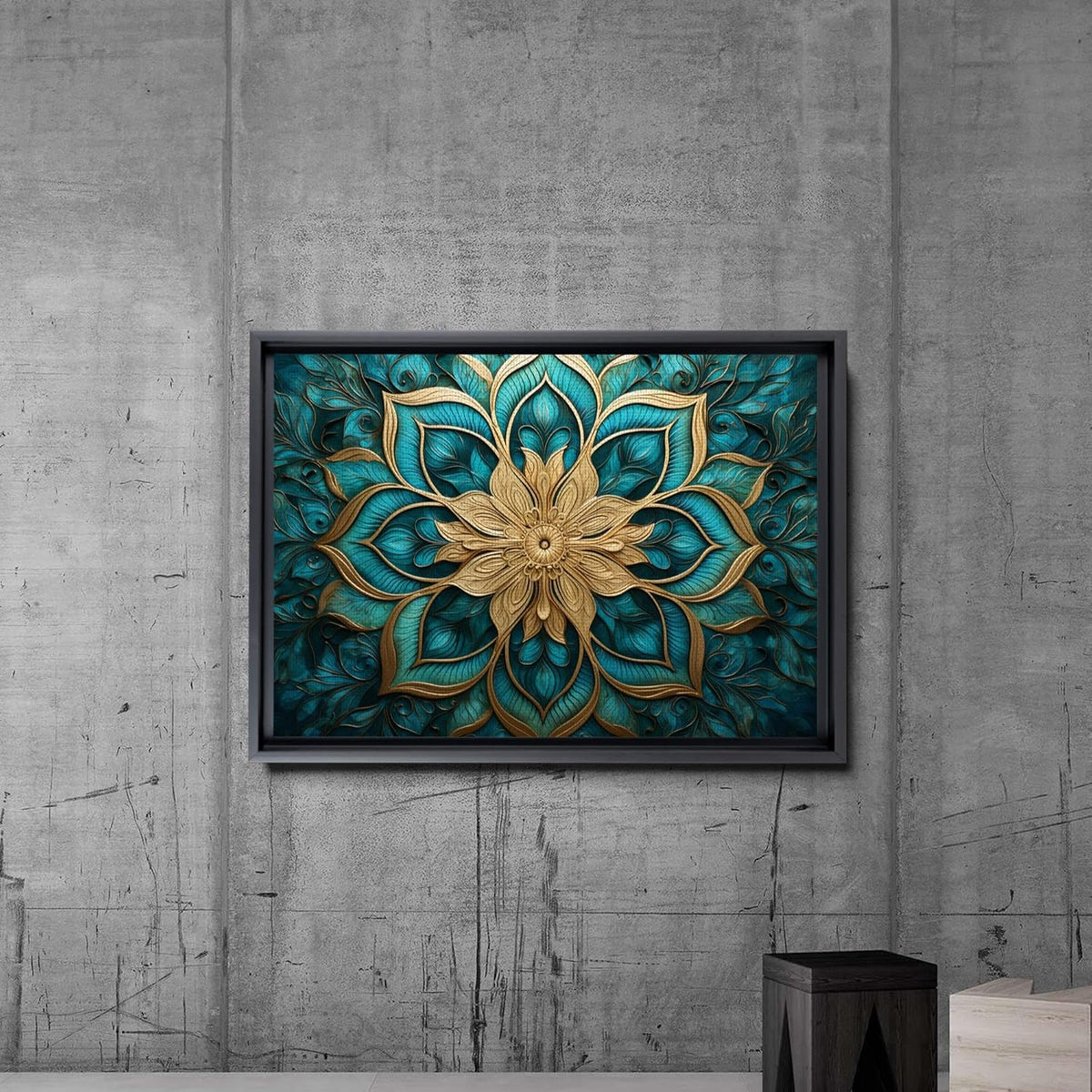 Vintage Mandala Flowers Wall Art R326169