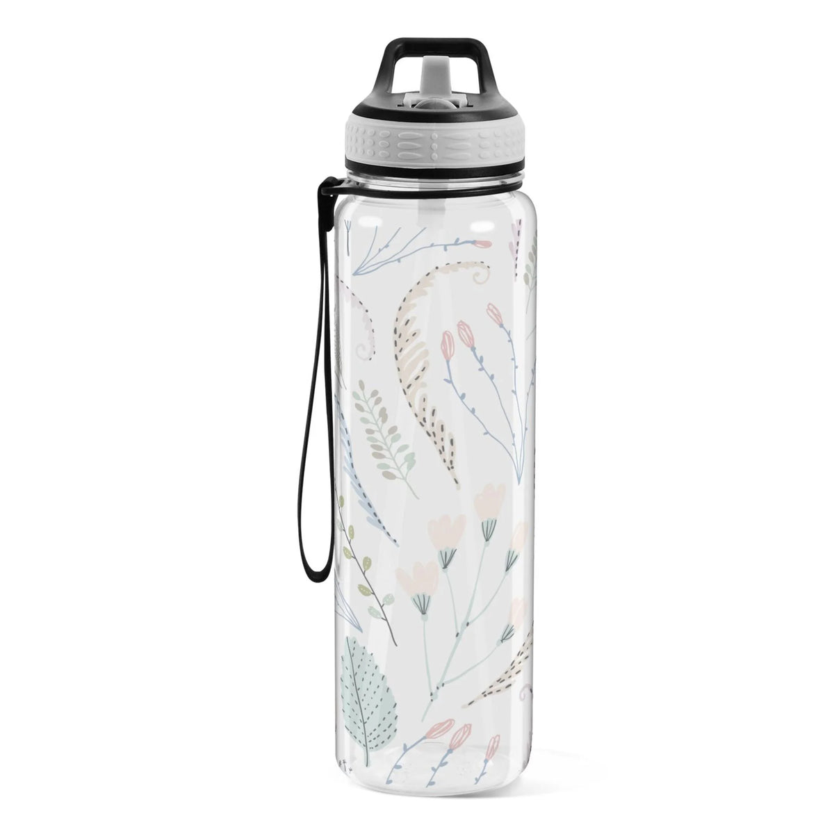 Clear 32oz Tritan Water Bottle with Straw U3253