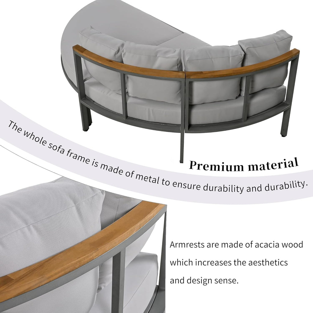 Grey Lounge Sofa Bed E9731