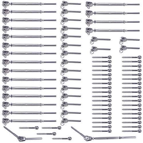 20 Set Stainless Steel Cable Railing Kits P210
