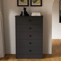 Black 5 Drawer Dresser A463