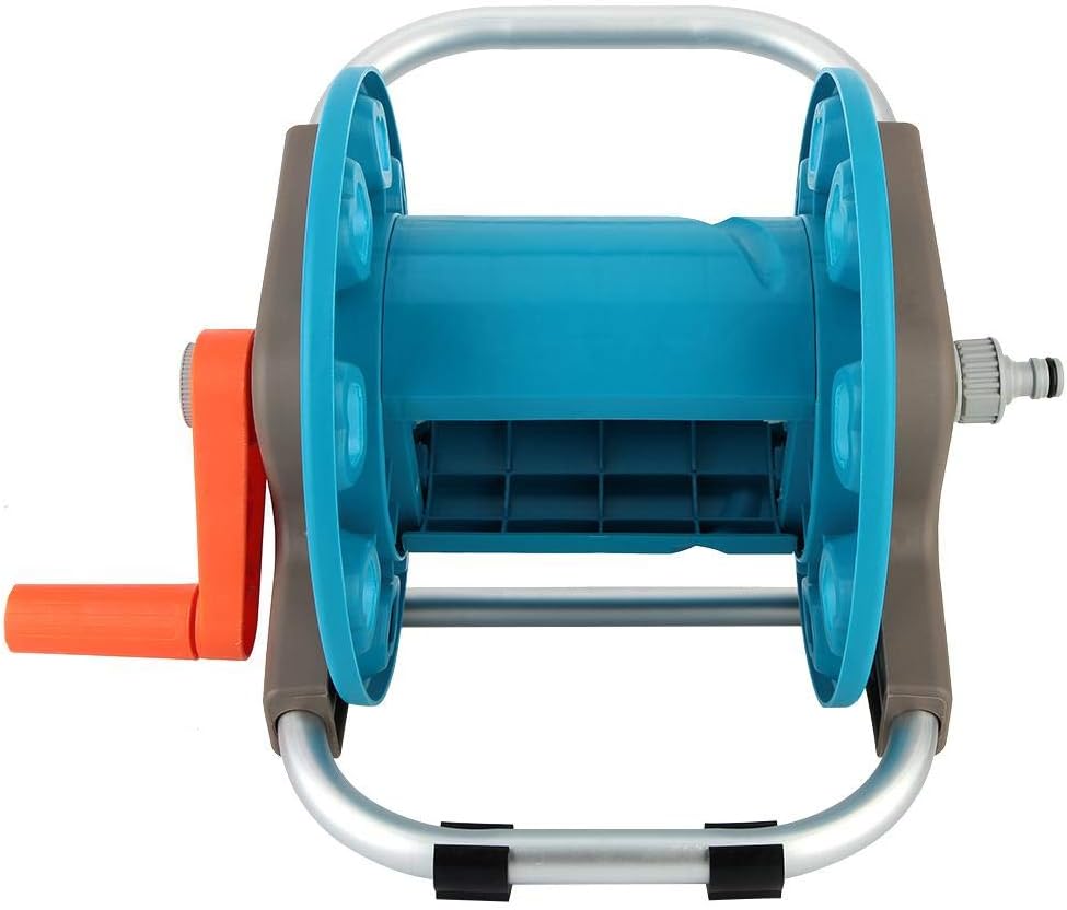 Garden Hose Reel Cart with Storage Holder Rack Q466394