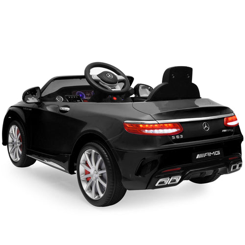 12V Kids Ride-On Car with Parent Control, MP3, 3 Speeds - Black X835