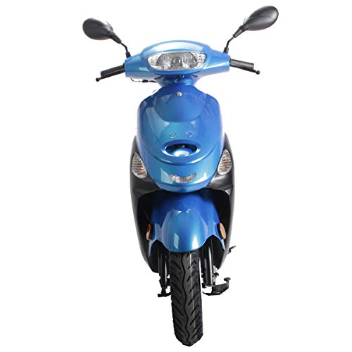 50cc Gas Moped with Aluminum Wheels (Red) R956