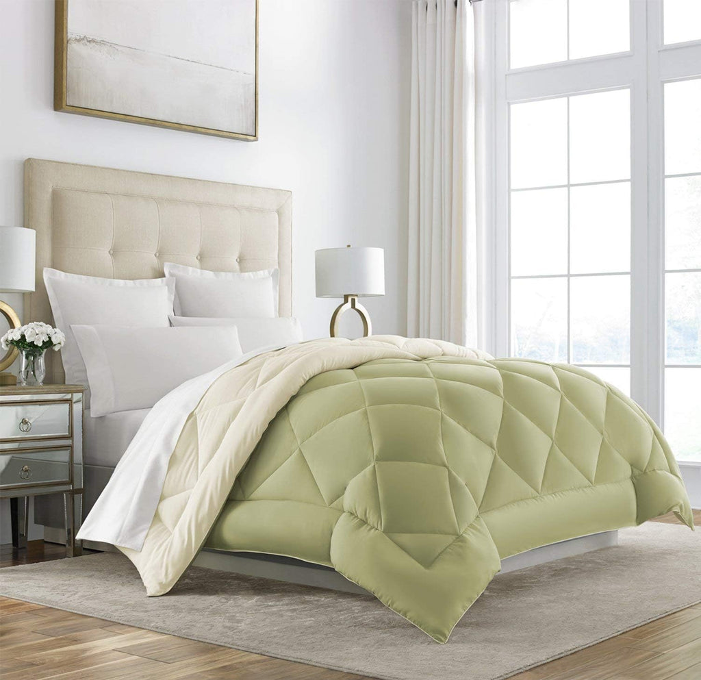 King Cal King Navy Reversible Down Alternative Comforter L52145