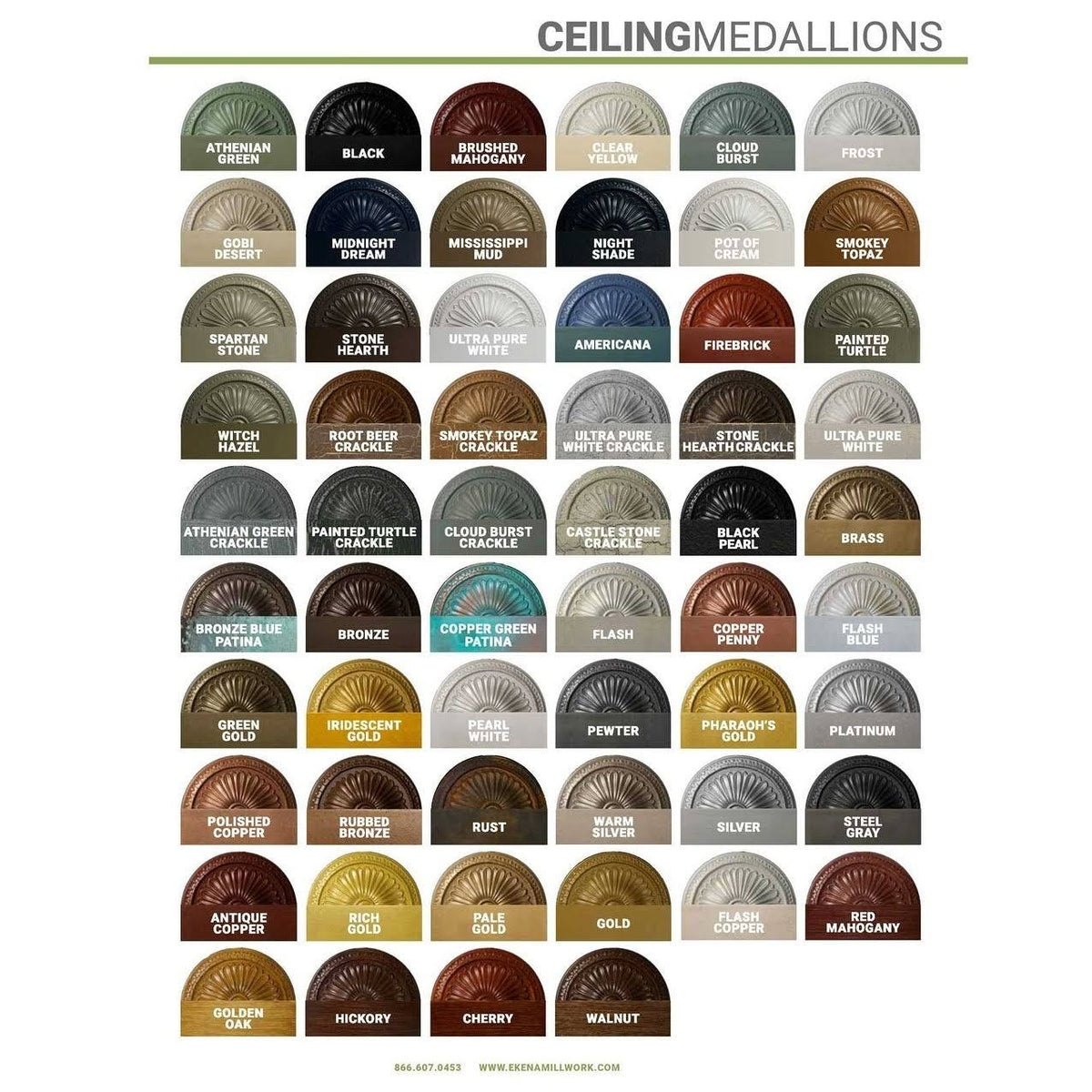 12 1/2x22OD x 1 1/2x22P Ceiling Medallion Z772161