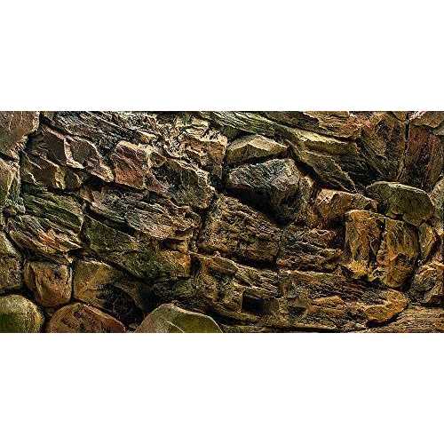 Rock Wall Aquarium Background Poster Fish Tank Decor Z589