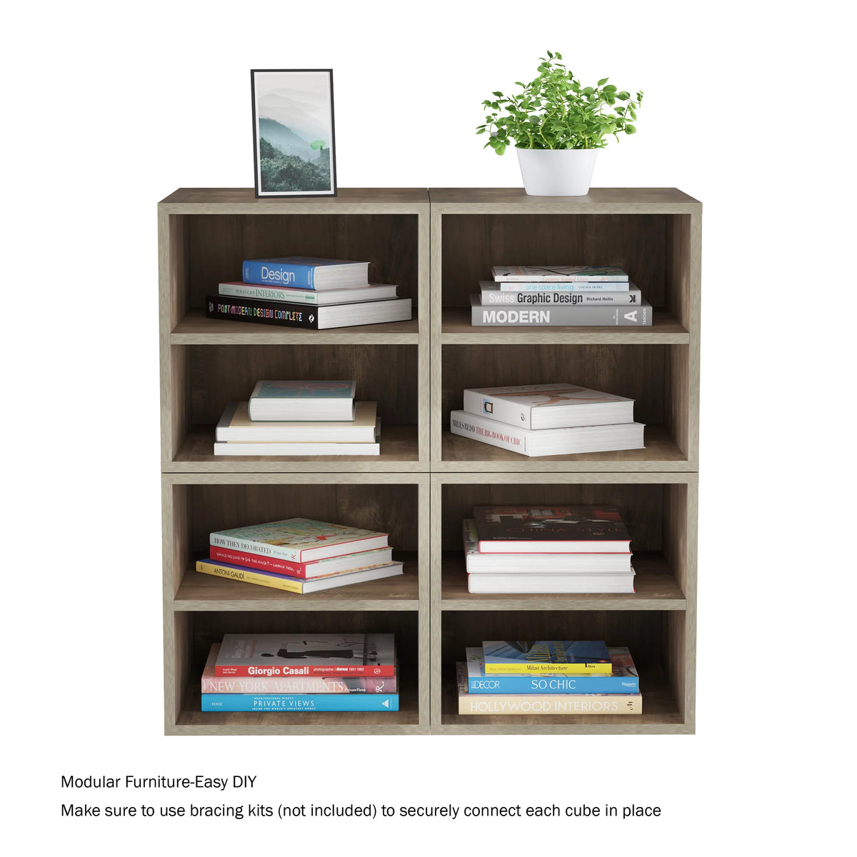 2 Shelf End Table T817