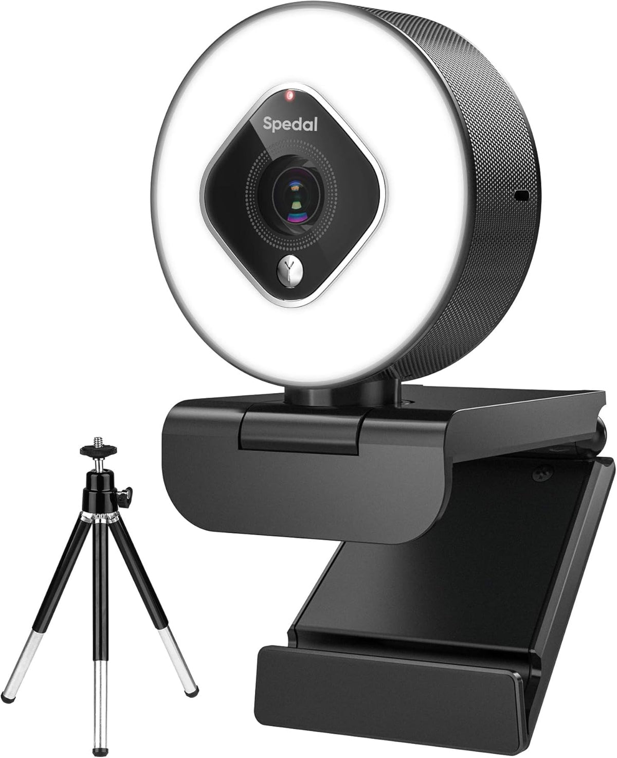 USB Streaming Webcam with Ring Light, Built in Microphone 1080P Autofocus M82477