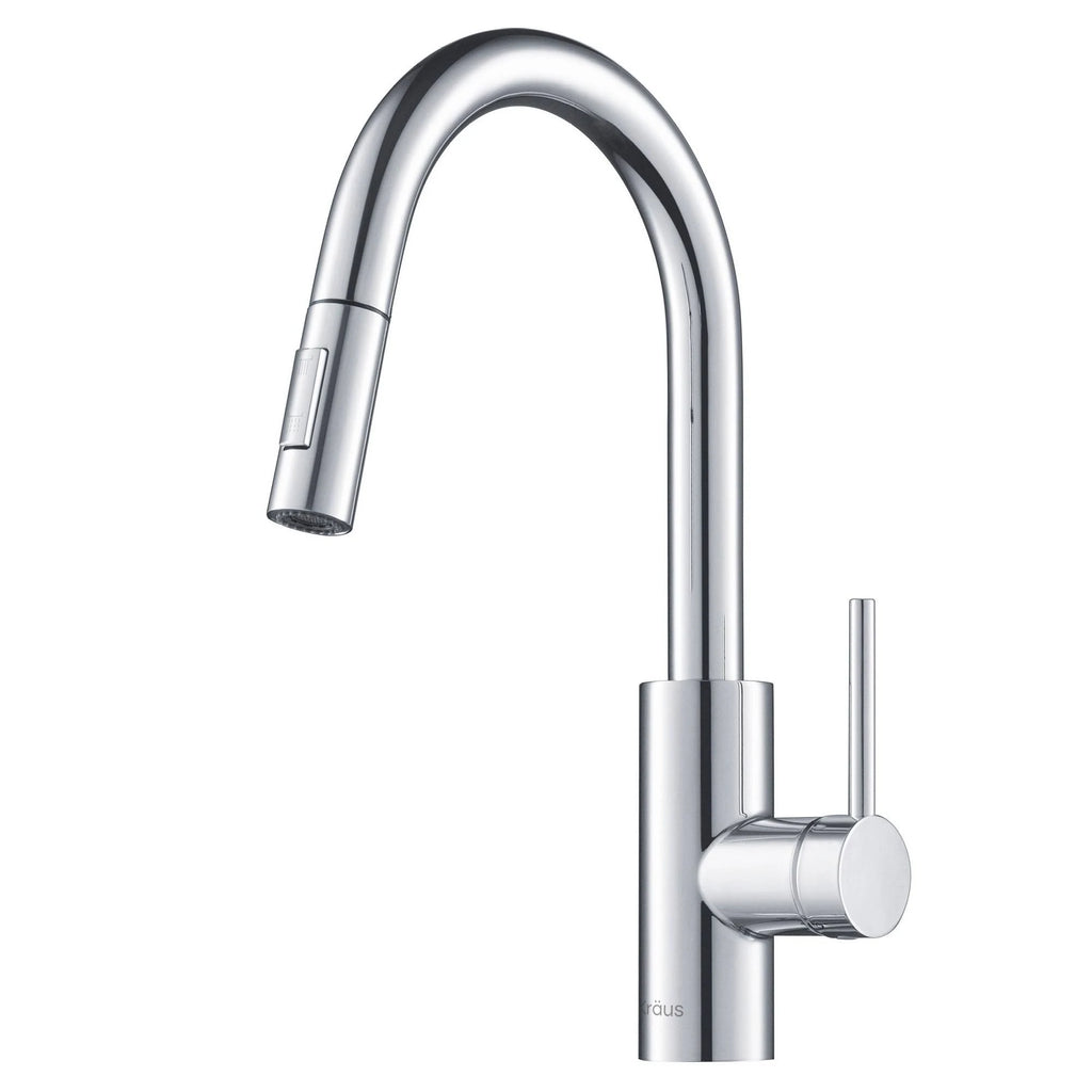 2-Function 1-Handle Pulldown Kitchen Faucet with Dispenser Faucet R801