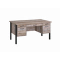 Weathered Oak 4-Drawer Office Desk H512013