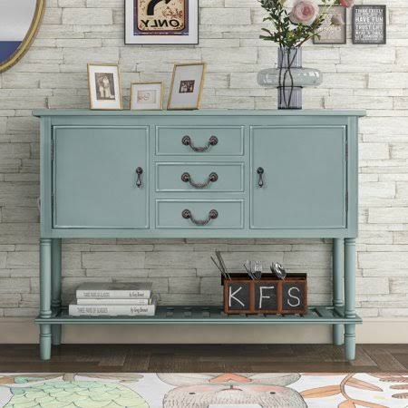 45 inch Console Table with 3 Drawers and 2 Cabinets K665
