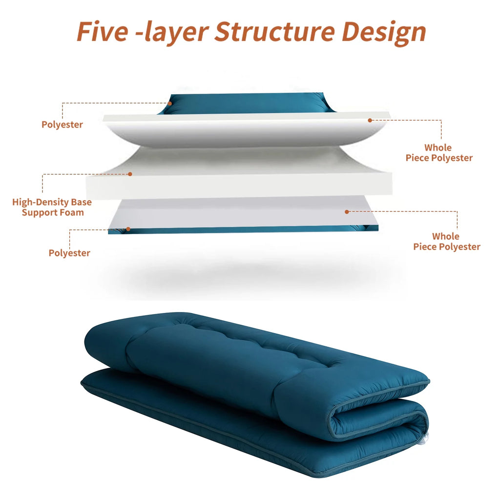 Black Twin Size Japanese Floor Futon Mattress P1279