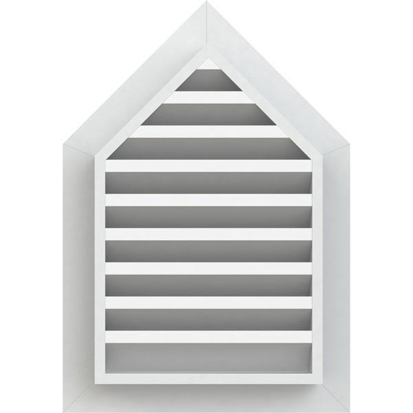 PVC Peaked Top Gable Vent L79012