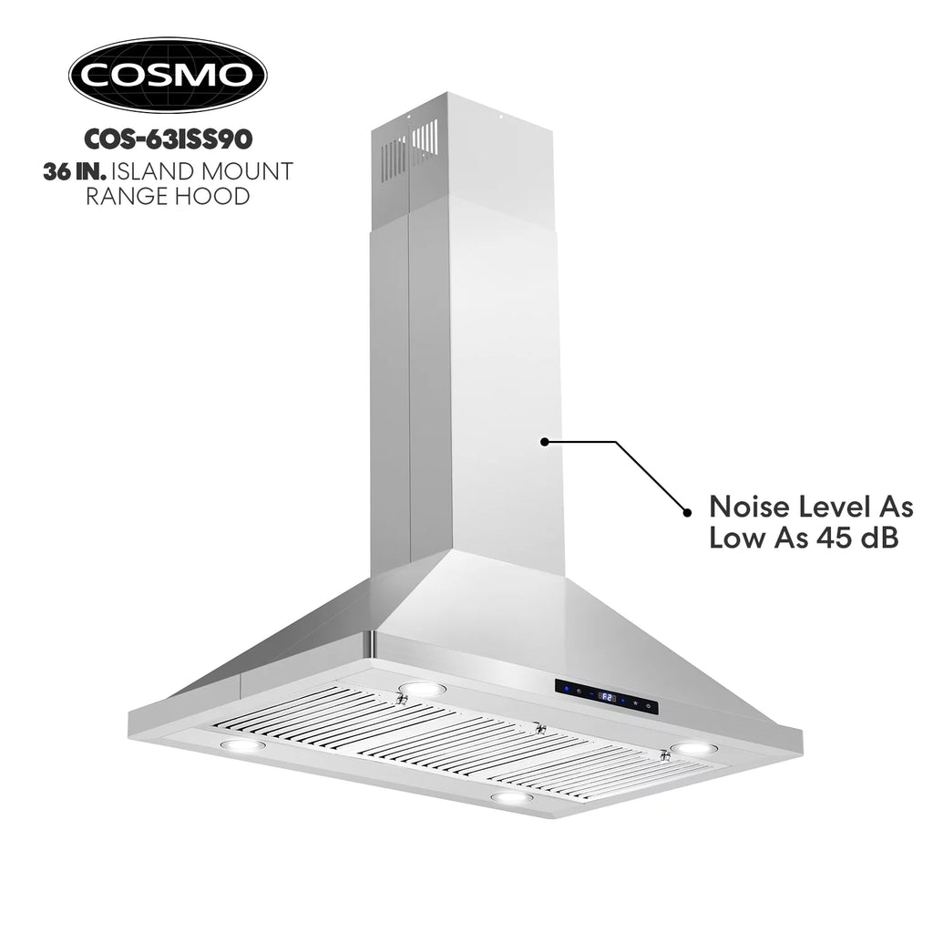 30 380 CFM Ducted Island Range Hood in Stainless Steel C307361
