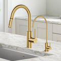 2-Function 1-Handle Pulldown Kitchen Faucet with Dispenser Faucet R801