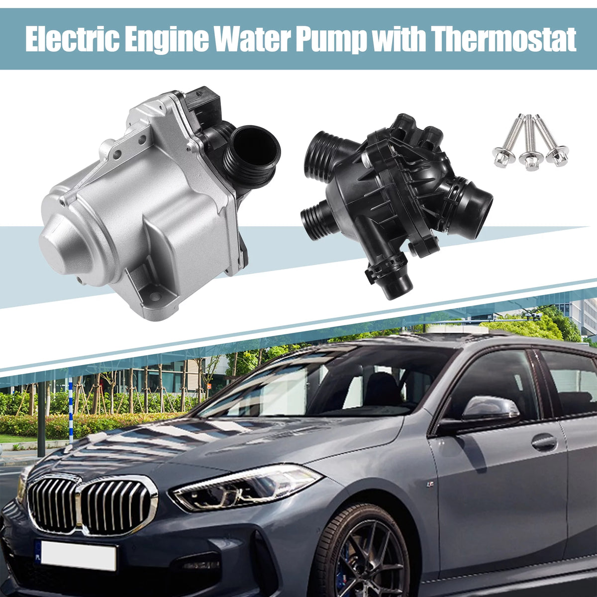 Car Motor Inverter Cooler Water Pump with Thermostat Q39788