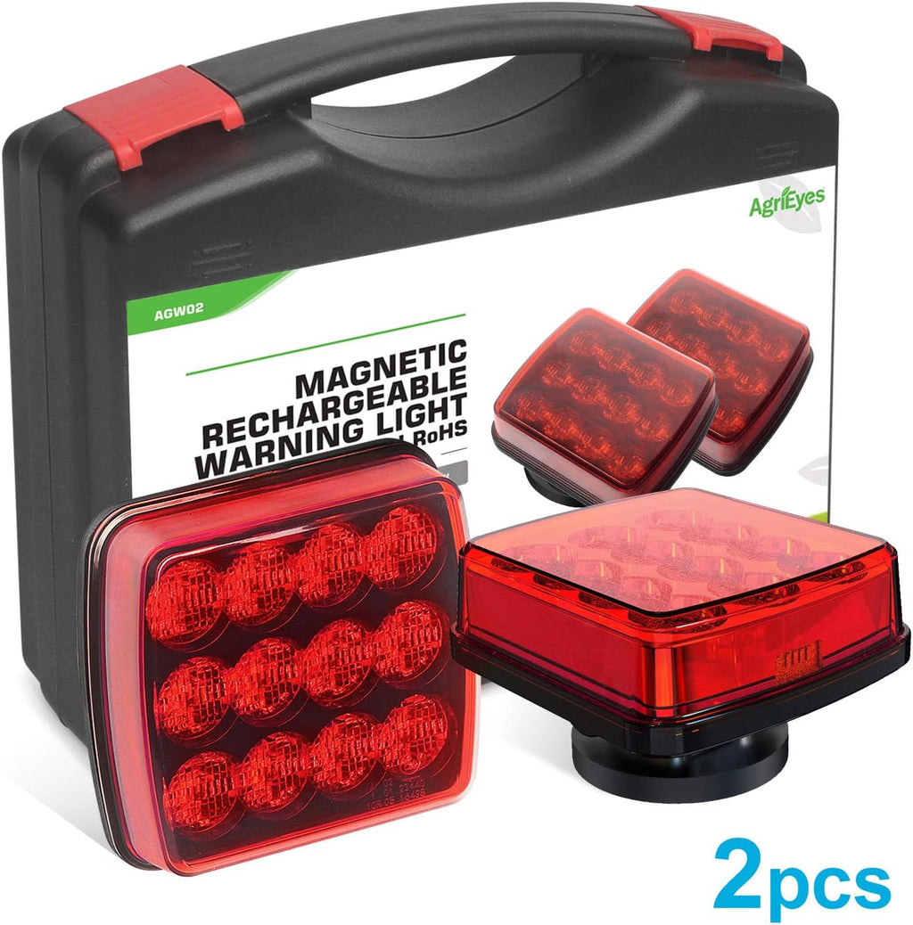Blue Rechargeable Magnetic Strobe Light, Pack of 2 F75198