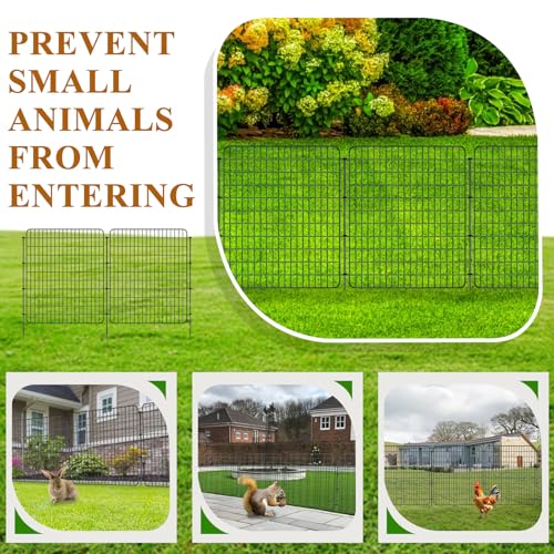 36 in x 25 ft Decorative Metal Garden Fence W8992