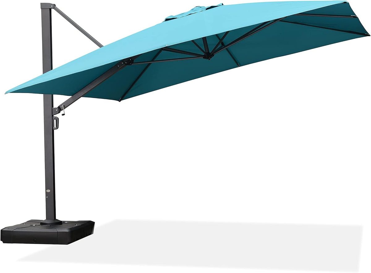 10 FT Square Aluminum Cantilever Patio Umbrella D749