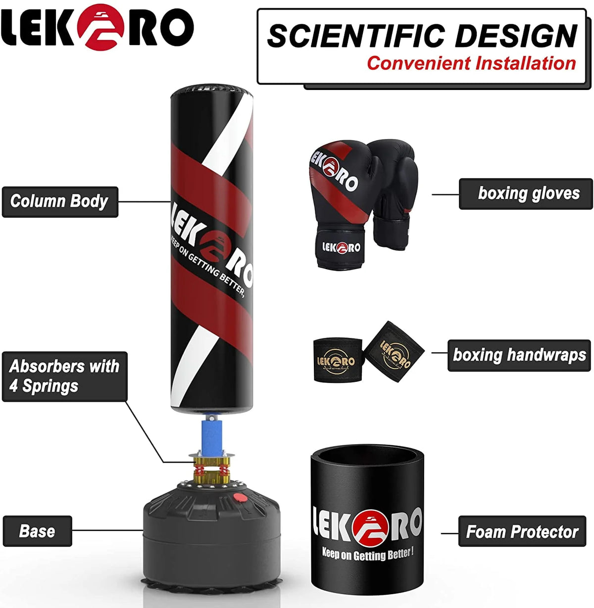 Punching Bag with Boxing Gloves F15101