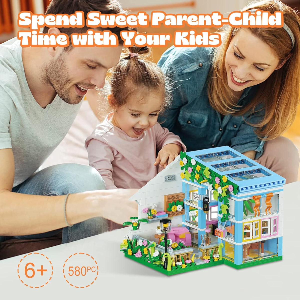 Flower House Building Toys Garden Building Blocks Sets for Kids Y5862